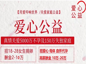 青云谱捐卵助孕生子 爱心志愿者招募